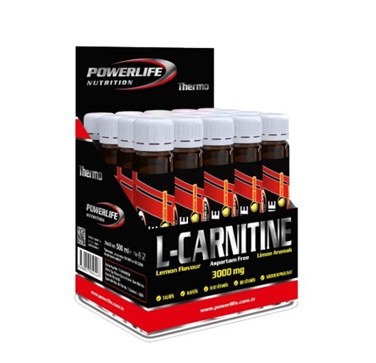 PowerLife L-Carnitine 3000 Mg 20 Ampül Limon