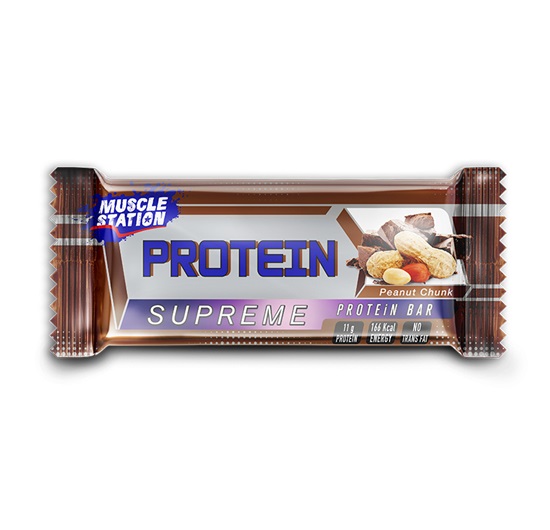 Muscle Station Supreme Peanut Chunk Protein Bar 1 Adet
