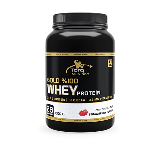 Torq Nutrition Gold %100 Whey Protein Çilek 1000 Gr